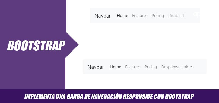Barra de navegación responsive con Bootstrap