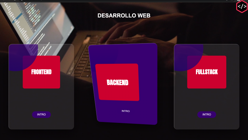 Cards animados en 3D Glass Morphism