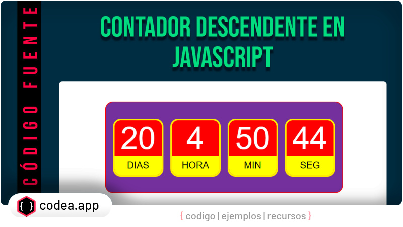 Contador decreciente con fechas