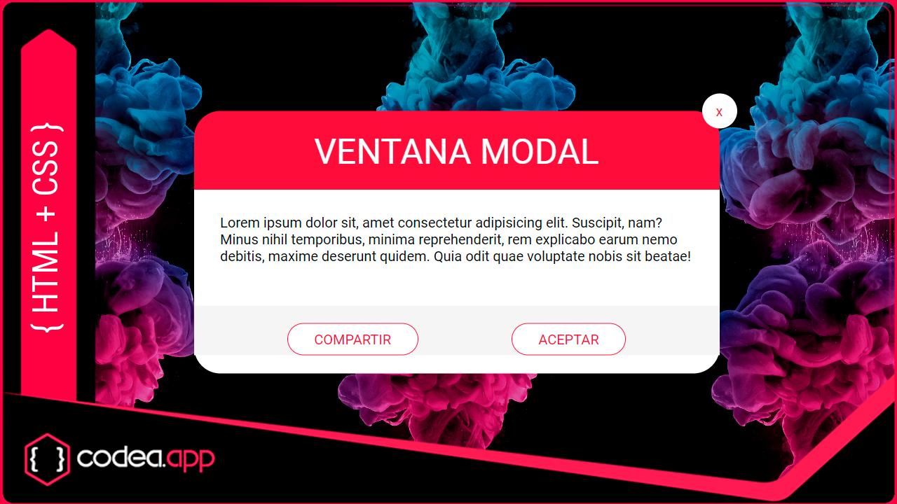 Diseñar ventana modal responsive