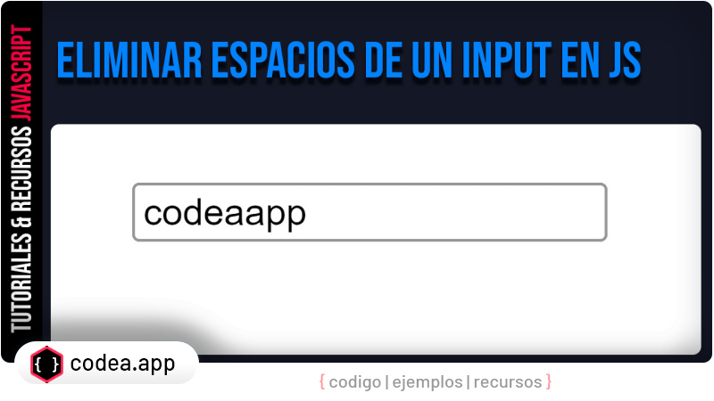 Eliminar espacios de un input en tiempo real