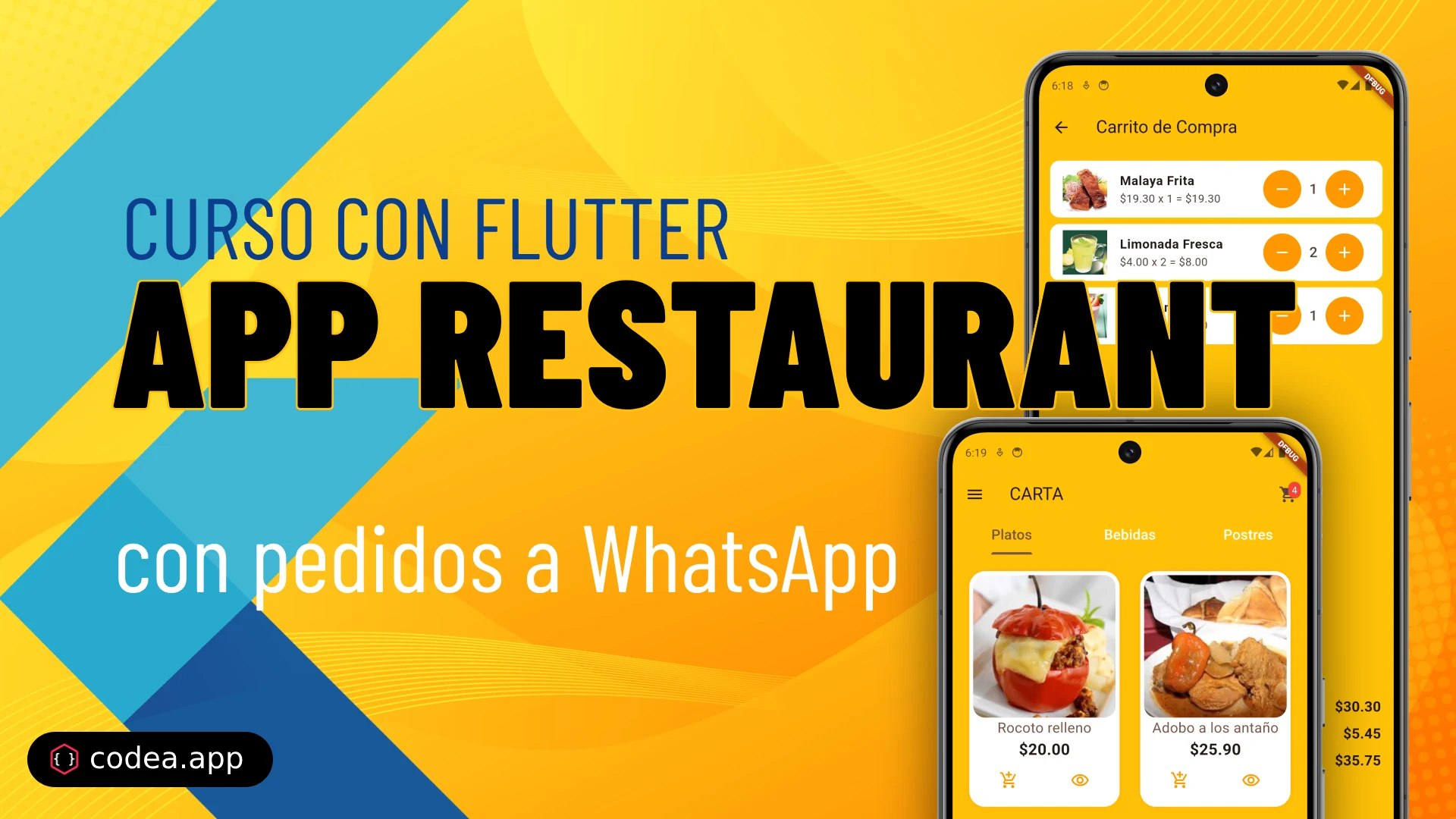 App restaurant con pedidos en Flutter