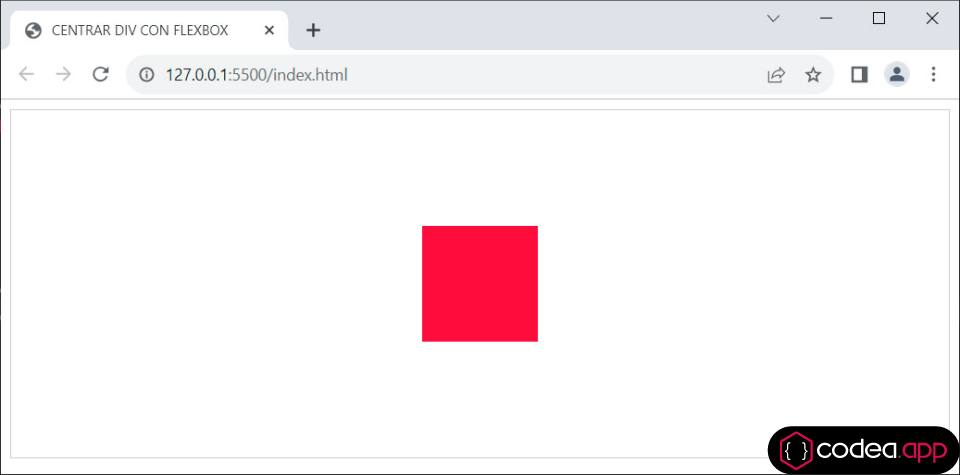 Centrar DIV con FlexBox