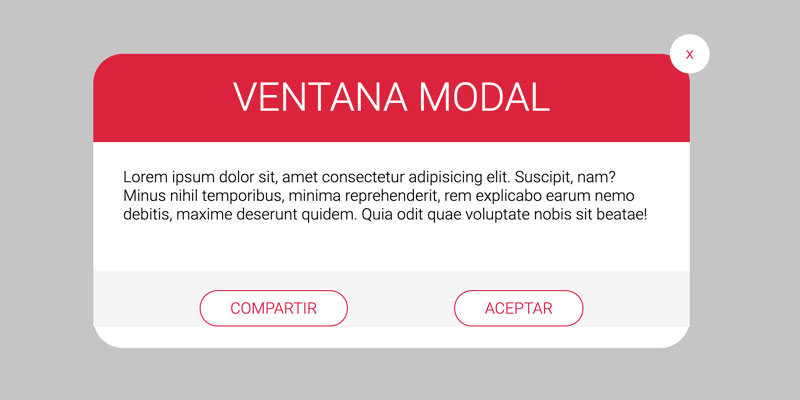 Diseño ventana modal css