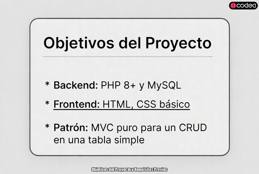 Objetivos del Proyecto y Requisitos Previos
