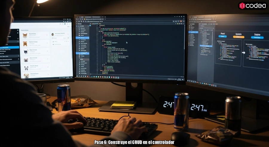Paso 6: Construye el CRUD en el controlador