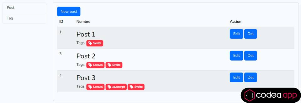 Sistema de etiquetas o tags en laravel