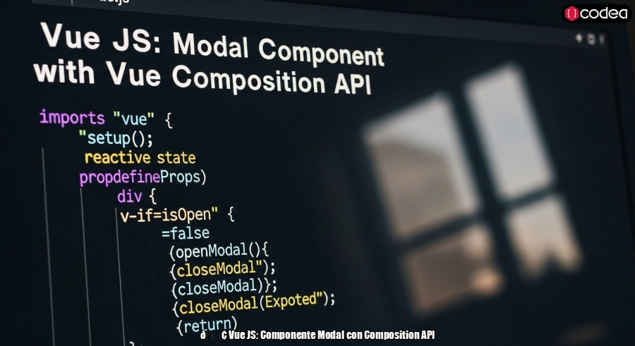🟢 Vue JS: Componente Modal con Composition API
