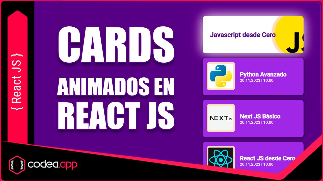 Card List en React JS animado con CSS